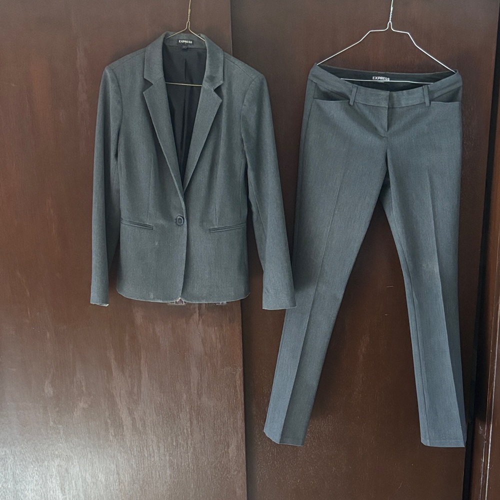 Express Gray Women's Suit Set